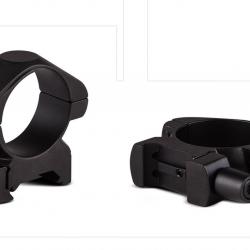 Paire de colliers de montage Medium en acier rail 21mm et diamètre 25,4mm avec attache rapide