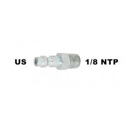 Adaptateur HPA / PCP 1/8 NPT male avec connecteur type US