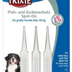Protection anti tiques et puces Spot-On pour chien de + de 30 Kg