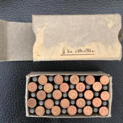 Boîte 50 cartouches militaires pour collection neuves calibre 5,5 mm.