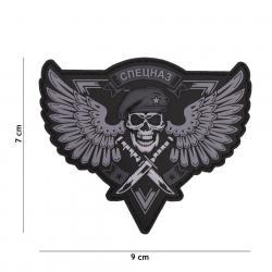 Patch 3D PVC Spetsnaz Skull Para Gris (101 Inc)