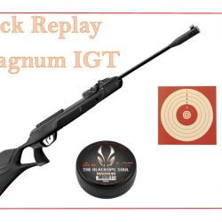 Pack Carabine Gamo 45J Replay Magnum IGT cal. 5,5 mm + Cibles + 200 Plombs