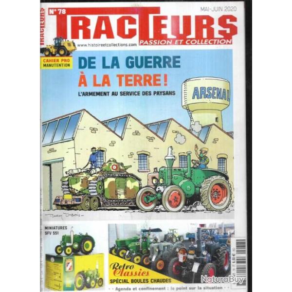 tracteurs passion et collections  78 2020, de la guerre  la terre, tracteurs bauche, caterpillar