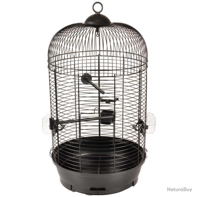 Une cage perruche SANNA II, noir ø 34 x 67 cm. - Cages à oiseaux et volières  (9419049)