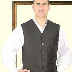 Gilet tailleur moleskine Noir 34