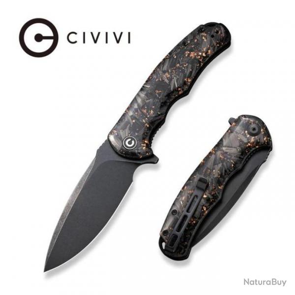 Couteau CIVIVI PRAXIS Lame Acier 9Cr18MoV Manche Carbon Fiber/Resin IKBS Linerlock CIVC803I