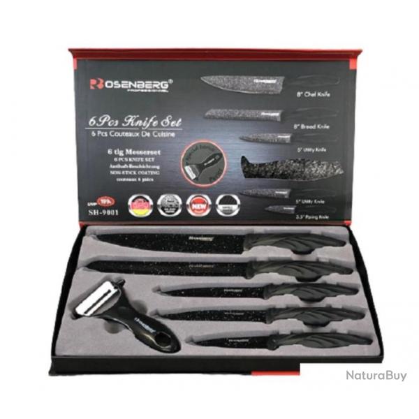 coffret de couteau Rosenberg 6 pieces ref SH-9001 !!!! livraison offerte !!!!