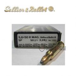 20 Cartouches S&B cal 5.6×50R Mag 50gr SP