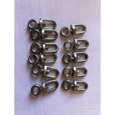 Crochet d'oreille 13x9 mm argent x2 - Boucles d'oreilles : supports et
