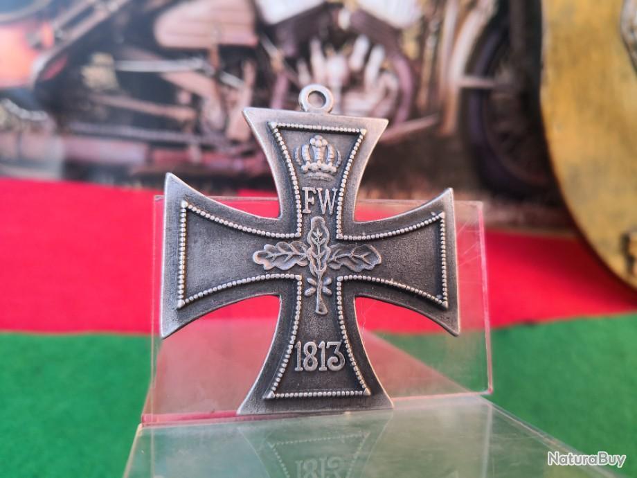 Croix de fer de 1870 de 2e classe / allemand militaire badge / Médaille /  Repro : : Jeux et Jouets