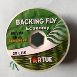 Backing fly 10 lbs 46 m vert pêche mouche tortue