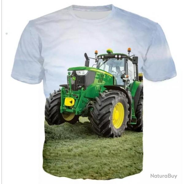 !!! LIVRAISON OFFERTE !!! Tee-shirt 3D raliste chasse pche agriculture tracteur rf 506