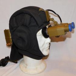 CASQUE TANKISTE U.R.S.S. / GUERRE FROIDE 1972 / VISION NOCTURNE / POUR DECO / NON FONCTIONNEL  /