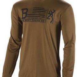 T shirt Browning teamspirit vert manches longues T