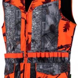 Gilet femme orange camo forest TREELAND