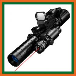 Lunette de visée avec point rouge - 3-9X32 - 4 réticules - 11/20mm - Livraison gratuite et rapide