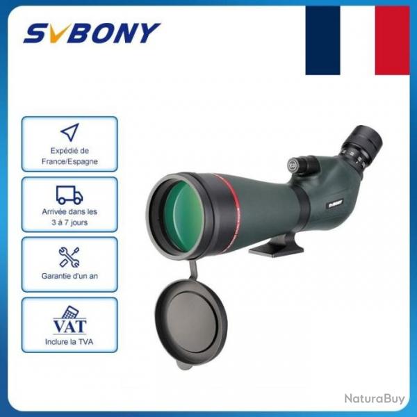 SVBONY SV406P  Lunette  Longue Vues 20-60x80 Sensing Verre ED Double Focalisation HD  Etanche Portee