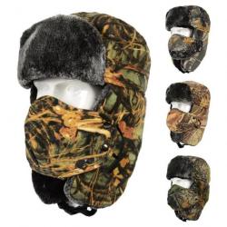 Cagoule polaire camouflage avec coupe vent amovible - Camouflage n°1