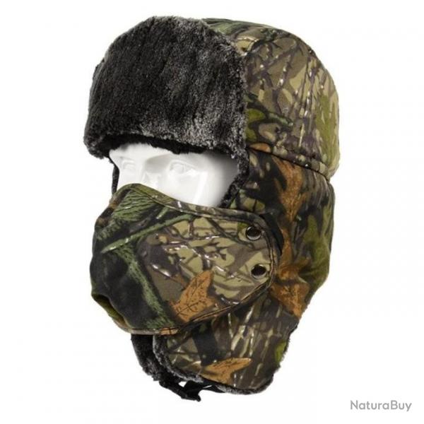 Cagoule polaire camouflage avec coupe vent amovible - Camouflage n2