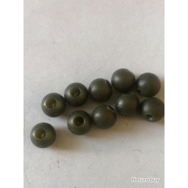 10 perles diam 8 mm molle peche carnassier