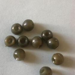 10 perles diam 5 mm molle peche carnassier