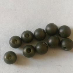 10 perles diam 8 mm molle peche silure
