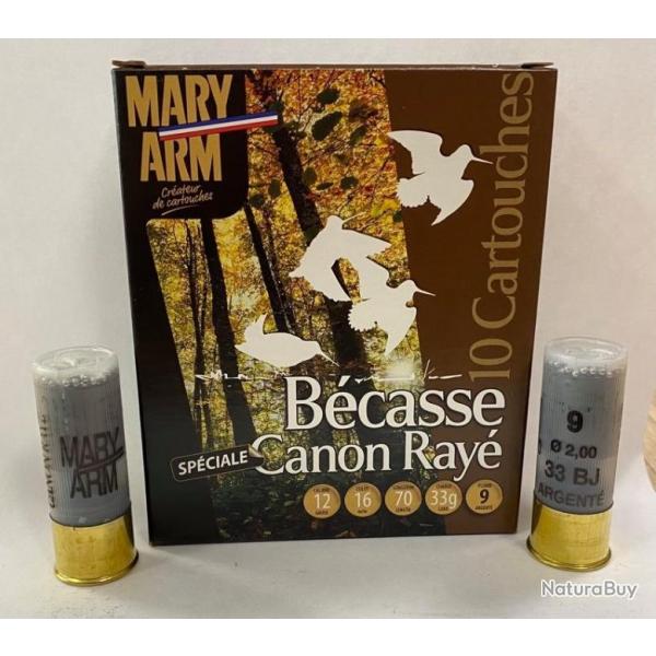 10 CARTOUCHES MARY ARM BECASSE BJ CALIBRE 12/70 PLOMB 9