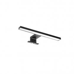 Spot Led pour miroir salle de bain Virgo 300mm 6W plastique noir 5149114 Emuca