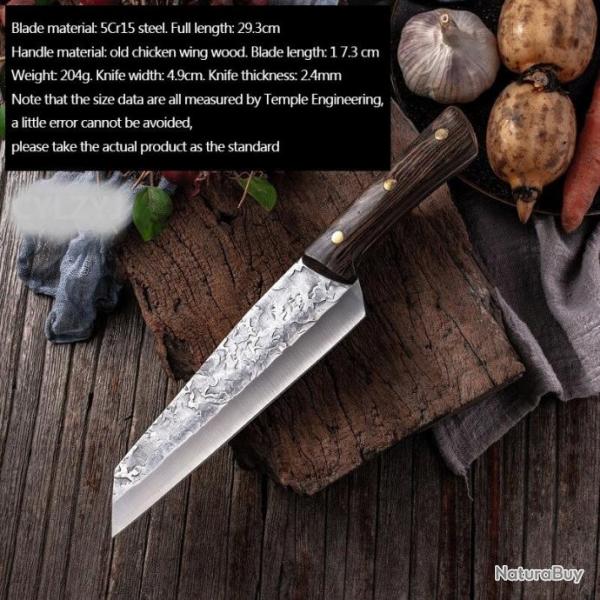 Couteau de Boucher Pro Forg en Inox, Modele: 3