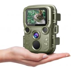 Caméra Chasse Pièges MINI12MP vidéo 1080P Vision Nuit étanche Micro SD 32 Go incluse