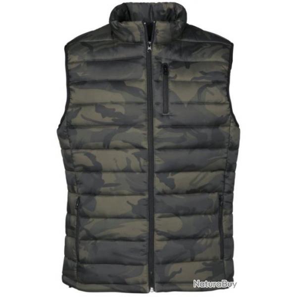 Gilet matelass Camo Trek kaki PERCUSSION