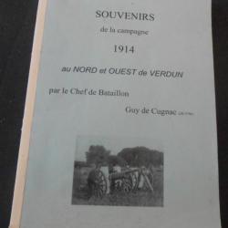 Souvenirs de la campagne 1914 au Nord et Ouest de Verdun
