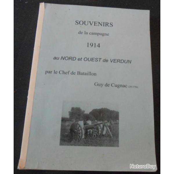 Souvenirs de la campagne 1914 au Nord et Ouest de Verdun