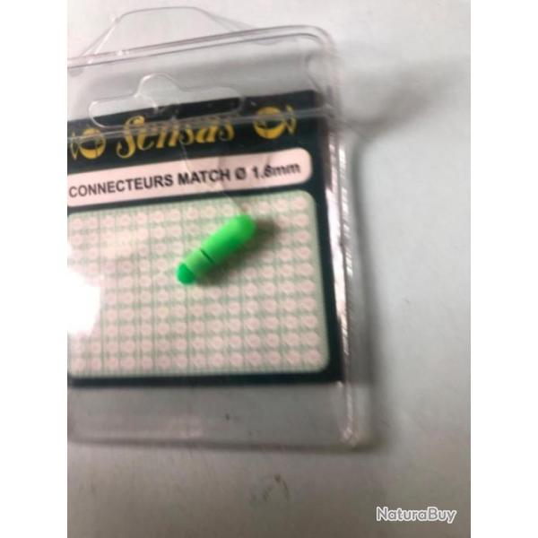 1 connecteur lastique match 1,8 mm peche coup Sensas