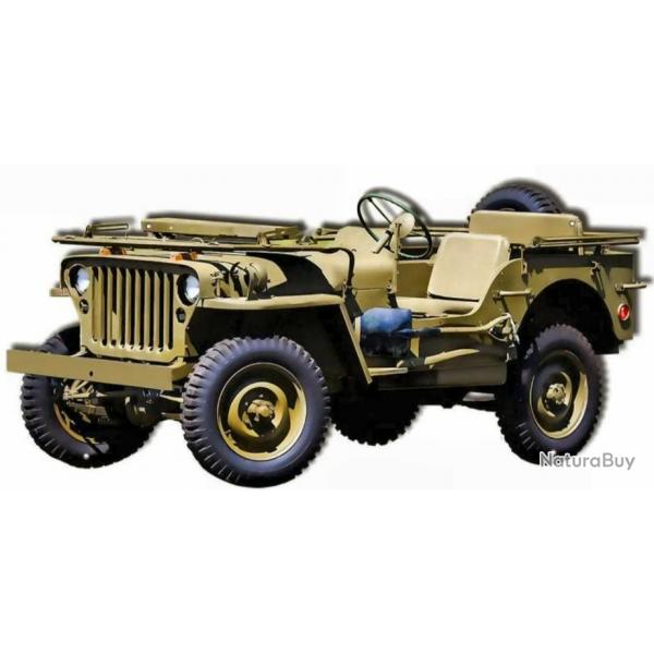 PLAQUE METAL JEEP WILLYS  G.M.