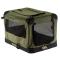 petites annonces chasse pêche : NICHE PLIABLE NOMADE POUR CHIEN Terrier teckel facile a transporté avec poignée Vert Taille M