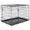 petites annonces chasse pêche : CAGES PLIANTES DE TRANSPORT POUR CHIEN Noir métal zingué Taille M double loquet adaptés véhicules