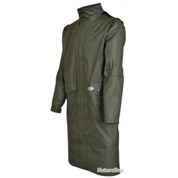 Manteau long Impersoft kaki PERCUSSION