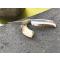 petites annonces chasse pêche : Superbe couteau totalement guilloché lame platine ressort en bois de cerf