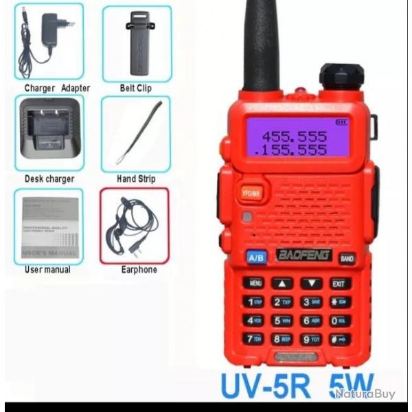 Talkie walkie baofeng rouge  ref:4998