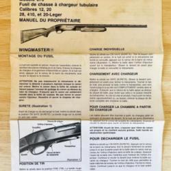 Notice Fusil Remington modèle 870 Occasion