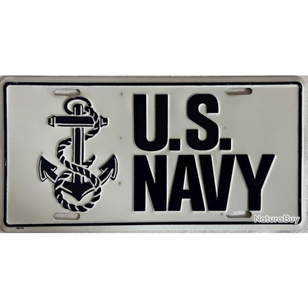 Plaque Mtallique US Navy 30 x 15 cm