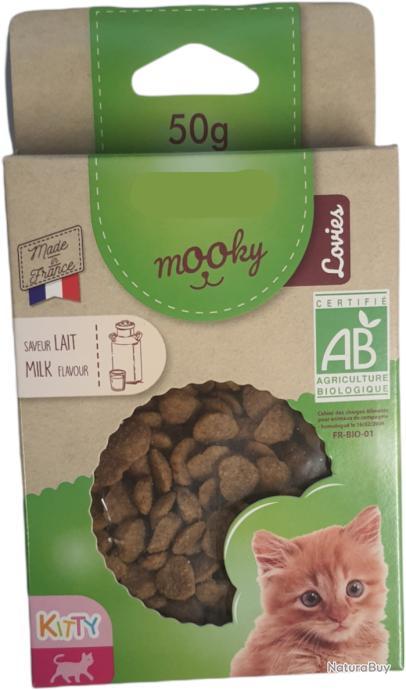 Friandises Chaton - Mooky bio kitty lovies lait - 50 g