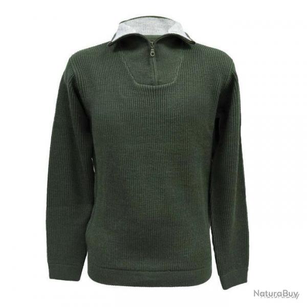 Pull col camionneur Lorry kaki Taille 2