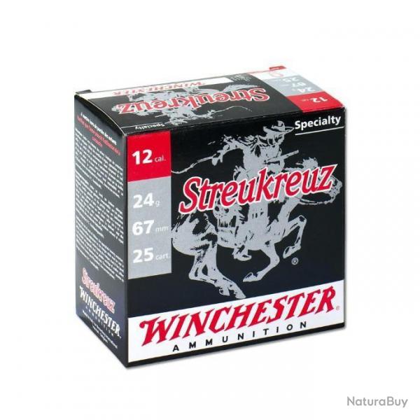 Munitions Winchester STREUKREUZ Cal.12/67 24g N9 par 100
