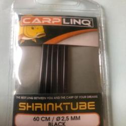60 cm gaine thermo rétractable 2,5 mm noir shrinktube montage carpe shrink tube