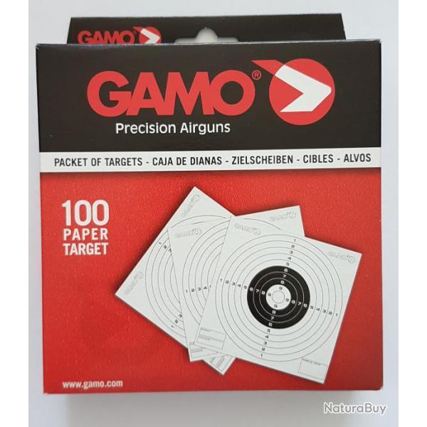 Lot de 100 cibles cartonnes Gamo 14  14 cm