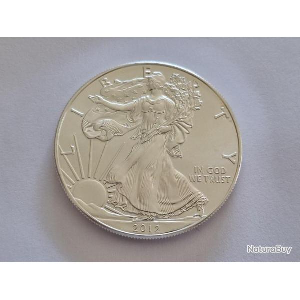 Pice 1 dollar argent pur 2012 - once
