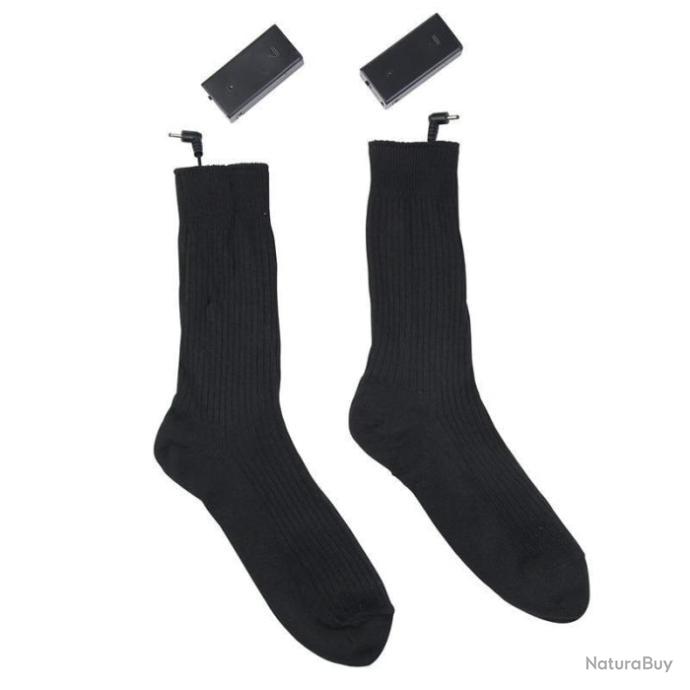 Chaussette Thermique CHAUFFANTE , 3 modes de chauffage , taille unique  élastique (pile non fournie) - Chaussettes (9843885)