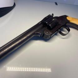 Rare version revolver SMITH et WESSON n°3  3eme modèle 44 russian / one line / barillet long